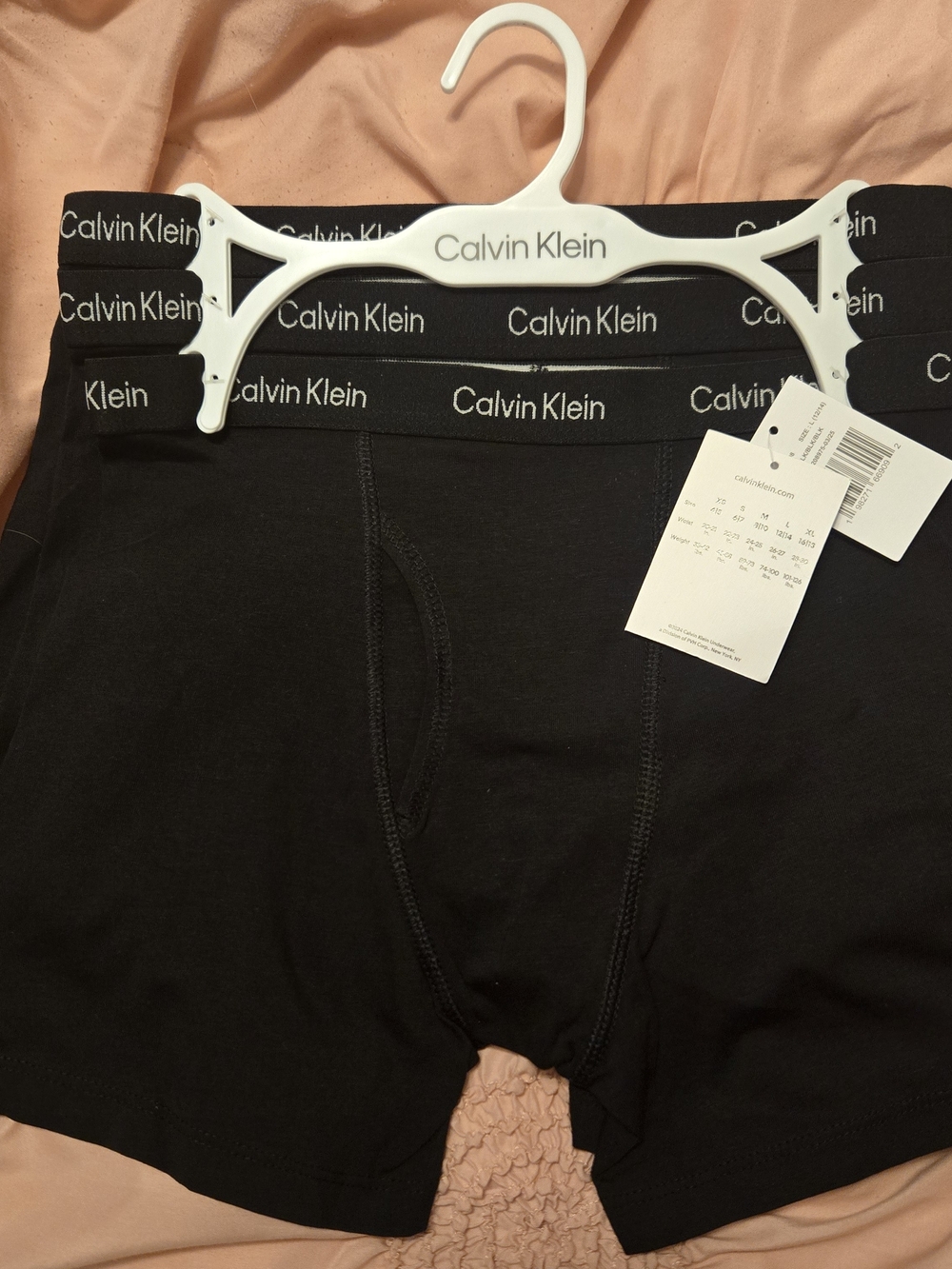 Calvin Klein Black Kids Boxer Briefs - 3 Pack